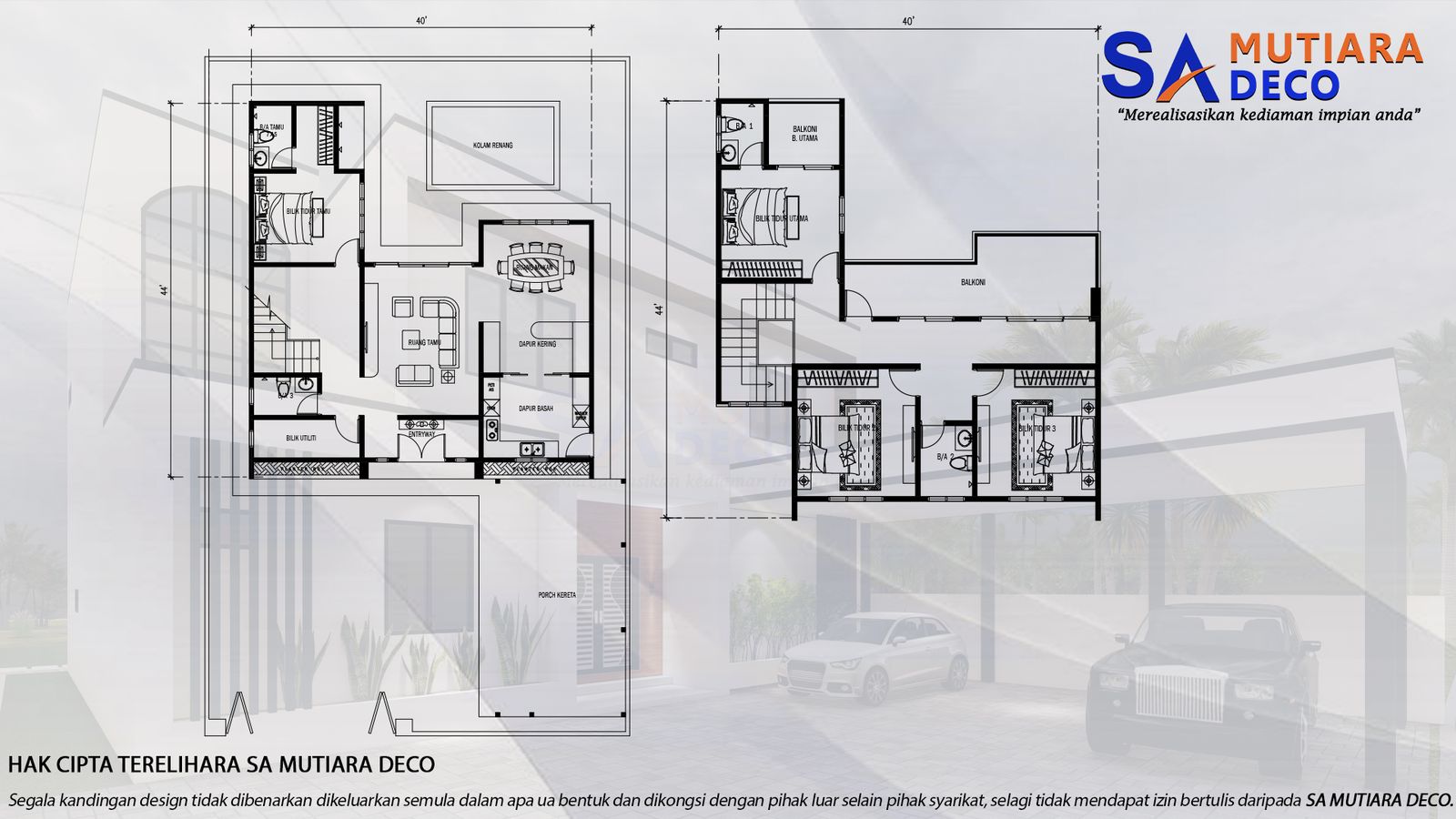 Mutiara Kayangan 3040 - Floor Plan